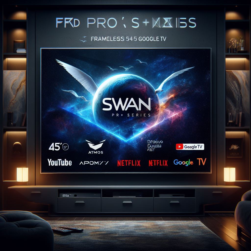 45 Inch Smart LED TV from Swan Store - Crisp Display and Affordable