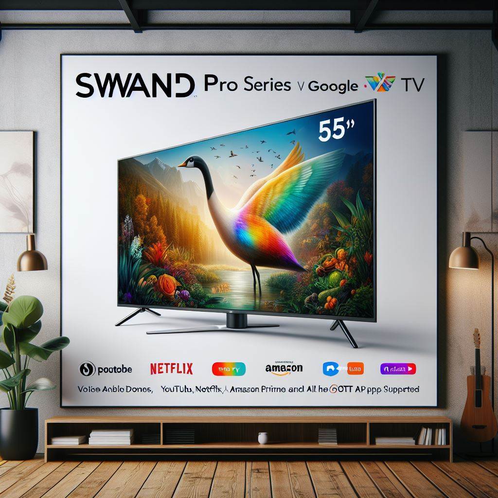 55 Inch Smart LED TV from Swan Store - Great for Large Rooms